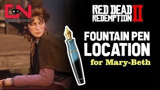 Red Dead Redemption 2  Fountain Pen Location  Mary Beth [upl. by Arianna]