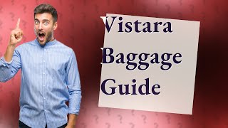 What does 1 piece baggage allowance mean in Vistara [upl. by Modie]