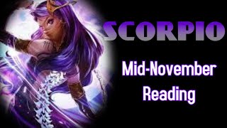 Scorpio MidNovember 2024 Tarot amp Horoscope Embrace Transformation amp Trust Your Intuition 🦂🔮 [upl. by Rivalee]