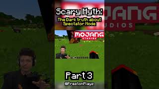 Minecraft Scary Myth Spectator Mode🕵️ Part 3 prestonplayz Minecraft videogames myths scary [upl. by Neffirg]