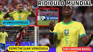 💥 ESPECTACULAR VENEZUELA en UN NUEVO RIDICULO MUNDIAL DE VINI con BRASIL RAPHINHA la UNICA ESTRELLA [upl. by Rossy89]