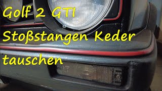 Golf 2 GTI  Stoßstangen Keder tauschen [upl. by Krystalle]