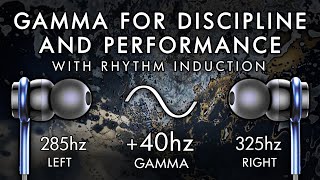 Gamma for Discipline amp Performance  40HZ Binaural Anti Procrastination [upl. by Marron]