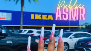 ASMR  Tapping amp Clacking around IKEA with XXL Long nails while it’s Very Busy  PUBLIC ASMR [upl. by Kilam]