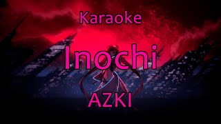 【Karaoke Romaji  off vocal】Inochi  AZKi [upl. by Andersen977]