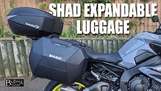 Shad SH38X Expandable Panniers amp SH58X Expandable Top Box Fitting to a Yamaha MT10 4K High Def [upl. by Ardnuasak]