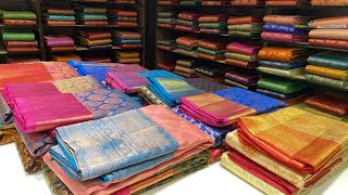 TNagar Pachaiyappas silks New soft Banarasi printed silks 345₹ semi soft silk pure silk collection [upl. by Latrina28]