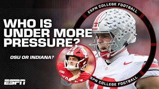 Is there more pressure on Ohio State or Indiana in Week 13 👀  ESPN College Football [upl. by Naivaf260]