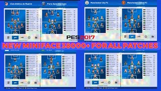 PES 2017NEW MINIFACE PACK NEW SEASON 2024 COMPATIBLE FOR ALL PATCHES [upl. by Shakespeare]