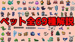 テラリア ペット全69種解説 [upl. by Prent]