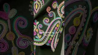 Summer Kaftan Dress with Colorful Thread Embroidery Abaya Jellaba for Women maxi abaya jellaba [upl. by Obara679]