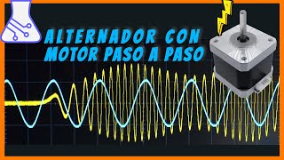 Alternador con Motor Paso a Paso Corriente Alterna [upl. by Auof]