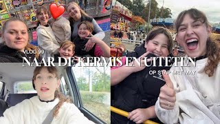 NAAR DE KERMIS EN LEKKER UITETEN  Vlog 99 [upl. by Erdna]