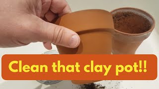 How to clean clay pots  Hobby Bobby [upl. by Garlen105]