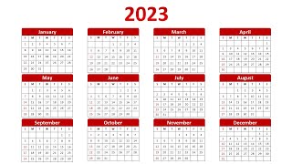 How To Create 2023 Calendar using PowerPoint [upl. by Muns]