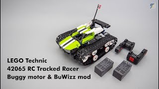 LEGO Technic 42065 RC Tracked Racer buggy motor amp BuWizz upgrade with free instructions [upl. by Howie]