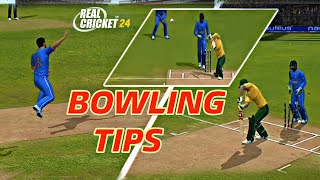 Spin Bowling Trick 💯 In Rc24  Real Cricket 24 Bowling Tips  Rc24 [upl. by Leseil]