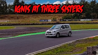 Overtaking everything in a Suzuki Ignis sport at Three Sisters circuit [upl. by Nosinned]