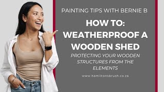 How to Weatherproof a wooden garden shed [upl. by Samson]