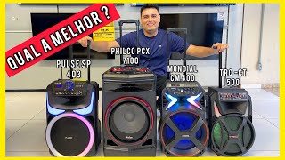 Philco pcx 7100 vs pulse SP 403 vs Mondial cm 400 vs Trc CT 500 quem tem mais qualidade de som🔊🔊 [upl. by Nemrac]