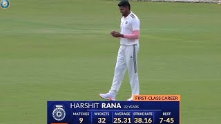 Harshit Rana Best Bowling Spell  Duleep Trophy 2024 [upl. by Wiltshire571]