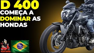 Dominar 400 derrubando 3 Honda no Brasil [upl. by Lyrrehs]