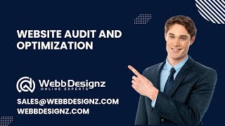 Website Audit and Optimization  WebbDesignz [upl. by Armyn]