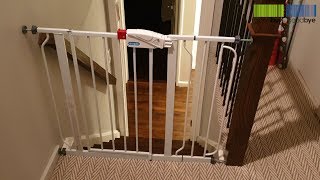 Regalo Extra Wide Baby Gate for Stairs Without Drilling [upl. by Naimaj]