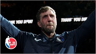 Dirk Nowitzki has emotional final game with Mavericks  NBA Highlights [upl. by Torrin]