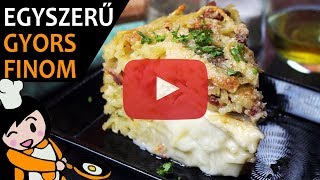 Camembert spagetti torta  Recept Videók [upl. by Lamori]