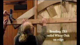 Extreme Wood Bending 6quot thick White Oak [upl. by Nwahsek]