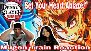 RENGOKU Set Your heart Ablaze  Demon Slayer Mugen Train Reaction [upl. by Malorie]