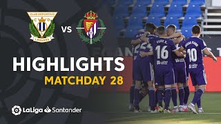 Highlights CD Leganés vs Real Valladolid 12 [upl. by Hakon]