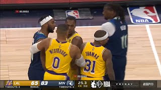 Isaiah Thomas tries to fight Josh Okogie after he hit him in the face [upl. by Esojnauj]