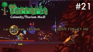 CalamityThorium Modded Terraria Episode 21 Wall of Flesh Expert Death Hard Mode [upl. by Nessi]