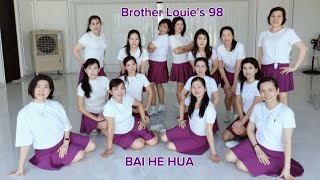 Brother Louies 98 Line Dance Choreo Kuk Kimson KOR Demo BAI HE HUA CLASS [upl. by Kissee]