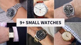 9 Great Watches for Small Wrists Under 40mm  Seiko Rolex Hamilton and MORE [upl. by Thalia482]