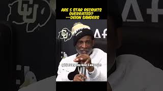 Are 5Star Recruits Overrated Deions View [upl. by Giamo946]