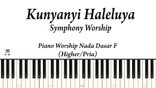 Symphony Worship  Ku Nyanyi Haleluya Karaoke Piano  Synthesia Ku Nyanyi Haleluya [upl. by Steep]