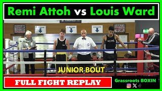 Remi Attoh vs Louis Ward  FULL FIGHT  Guildford City Boxing Amateur Show 281024 [upl. by Micah]