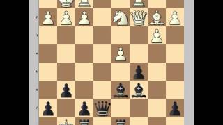 Chess Tactics Double Bishop Sacrifice Nimzowitsch vs Tarrasch [upl. by Sitoeht14]