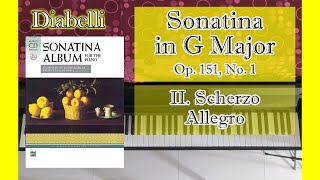 22  Diabelli  Sonatina Op151 No1 II Scherzo Allegro  Sonatina Album [upl. by Htirehc]