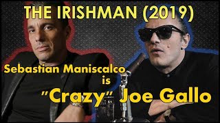 The Irishman 2019  quotCrazyquot Joe Gallo Actor Interview [upl. by Idnib]