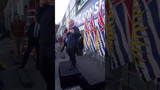 October 12 2024 John Rustad gives campaign speech for Conservative Party of BC in Coquitlam [upl. by Stanhope19]