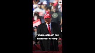 Trump recalls nearmiss assassination attempt [upl. by Attebasile]