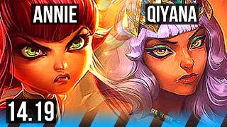 ANNIE vs QIYANA MID  617  EUW Master  1419 [upl. by Laicram]