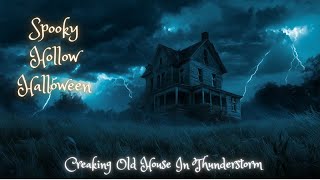 Abandoned Creaky House in a Stormy Field  Thunderstorm Sounds for Halloween Ambience [upl. by Proudfoot]