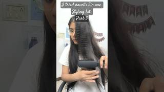 I tried havells 5 in one hair styling kit  Maine use Kiya Havells ka 5in 1 hairstyle kit hairstyl [upl. by Lyret]