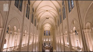 Lintérieur de NotreDame de Paris se révèle [upl. by Alysoun]