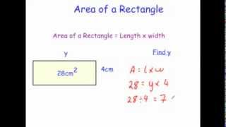 Area of a Rectangle  Corbettmaths [upl. by Hteazile]